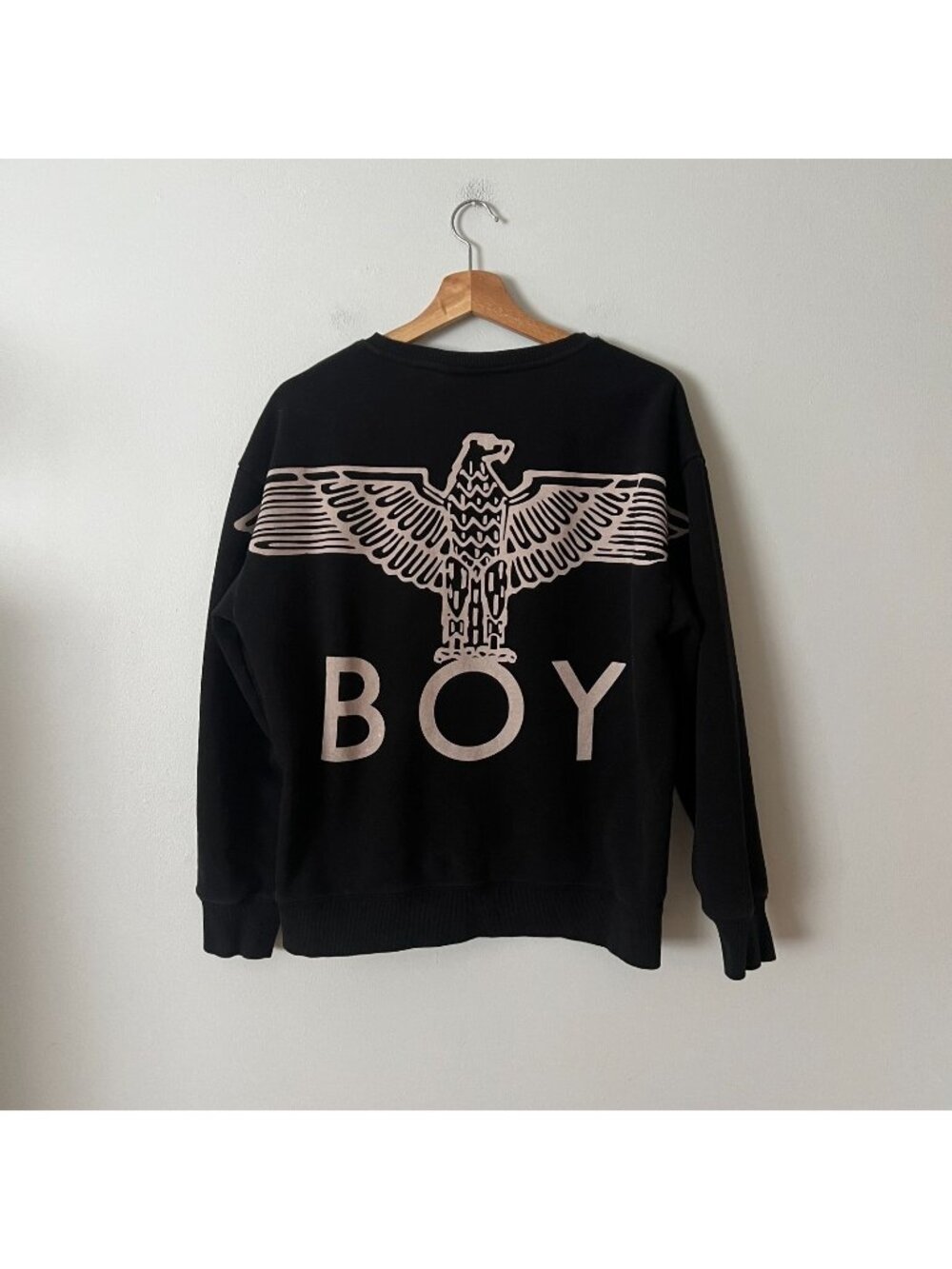 Boy London Boy Eagle Backprint Black Sweatshirt Men's Size Medium